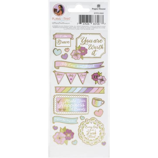Paper House® This Is Us™ Pastel Self Care Stickers
